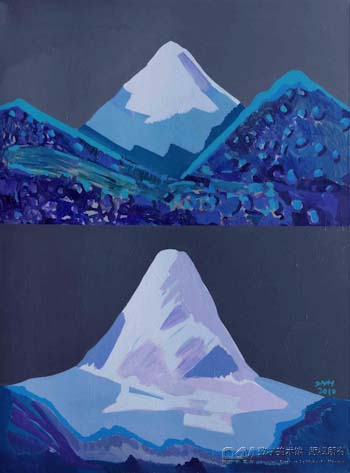 ������ ����֮ɽ   ���ϱ�ϩ   120x90cm   2010��